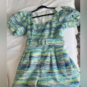 Lavender Brown romper with belt